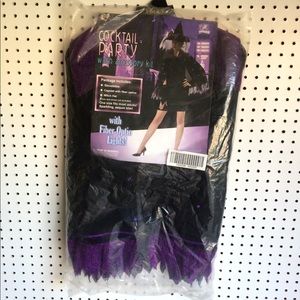 Halloween witch cape, hat, gloves